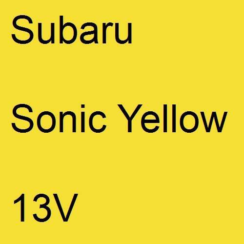 Subaru, Sonic Yellow, 13V.